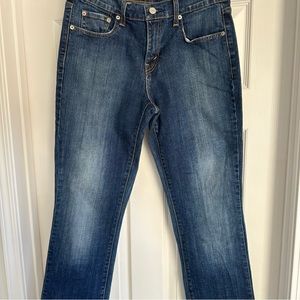 Levi’s High Rise 505 Blue Jeans Straight Leg Women’s Size 28 Waist